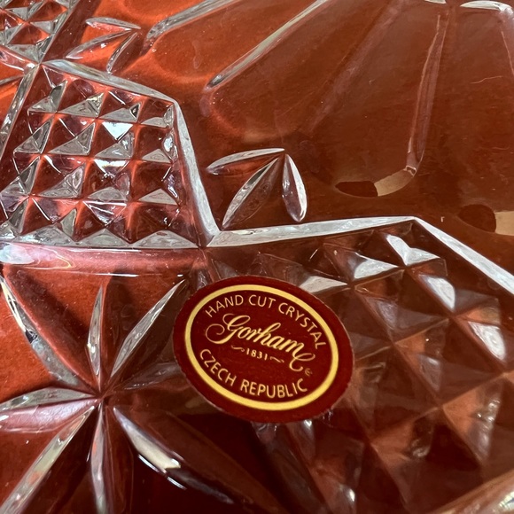 Vintage Hand cut crystal plater - Picture 5 of 6